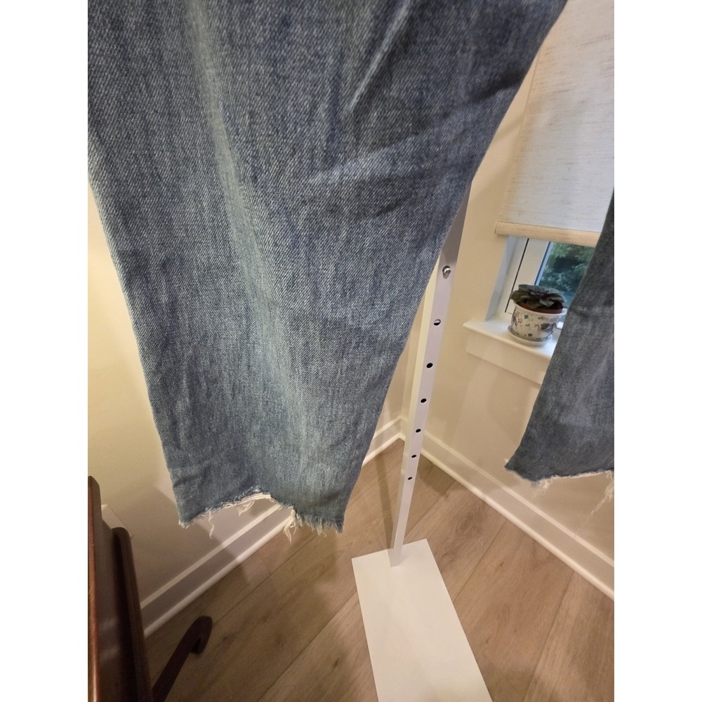 Liverpool Los Angeles Jeans Womens 12/36 Blue Straight Distressed - Picture 15 of 16